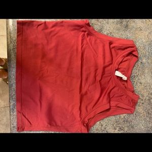 PARAGON Medium Crop Top. Burnt Red color. New!